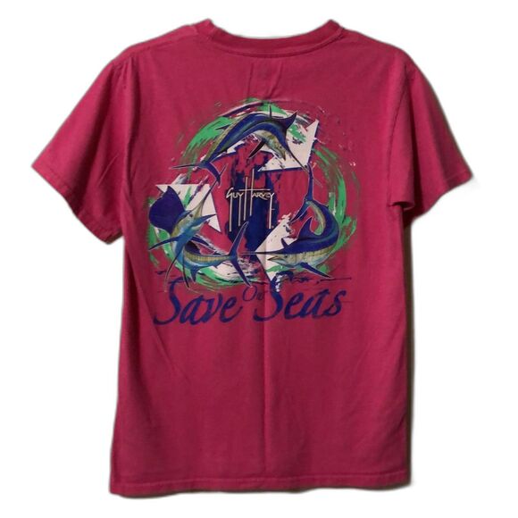 Mens Guy Harvey Chest Pocket Short Sleeve T-Shirt Size Small - Picture 1 of 6